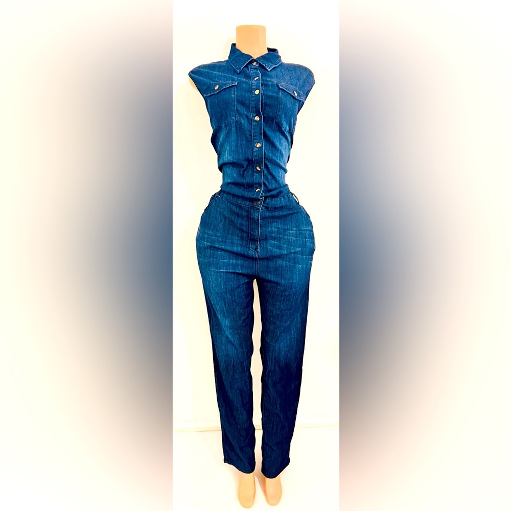 Plus Size women denim jumpsuit. New with Tags